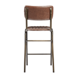 Tavo Stacking Mid Height Bar Stool - Ribbed Upholstered Seat Pad