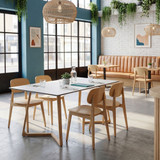 Wings Dining Table - 180x80cm - HPL Table Top