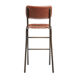 Tavo Stacking Bar Stool - Ribbed Upholstered Seat Pad