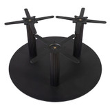 Moderno Base - Black Fluted Extra Large Round - Mid Height