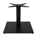 Moderno Base - Black Fluted Large Square - Coffee