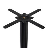 Moderno Base - Black Fluted Large Square - Coffee