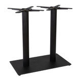 Moderno Base - Black Fluted Large Rect - Dining