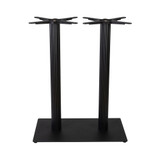 Moderno Base - Black Fluted Large Rect - Mid Height