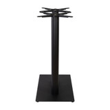 Moderno Base - Black Fluted Large Rect - Mid Height