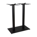 Moderno Base - Black Fluted Large Rect - Mid Height