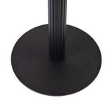 Moderno Base - Black Fluted Small Round - Mid Height