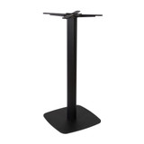 Moderno Base - Black Fluted Small Square with Radius Edges - Mid Height