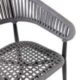 Billy Stacking Rope Armchair - Dark Grey