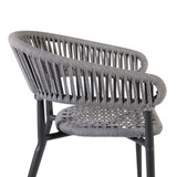 Billy Stacking Rope Armchair - Dark Grey