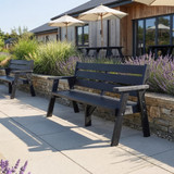 EKO - 3 Seater Park Bench - Black