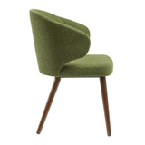 Selma 2 Seater Green & Walnut Dining Set