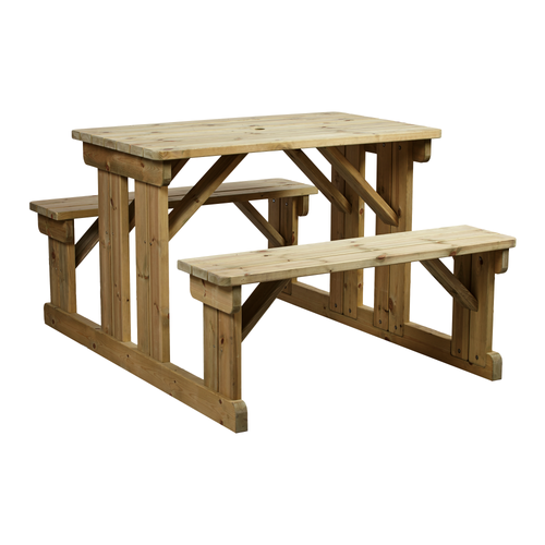 Walk-In Picnic Bench - Rect - 6 Seater