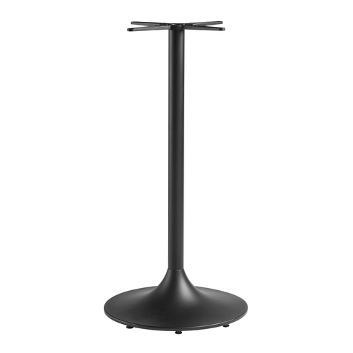 Evo Table Base - Black Large Round Poseur Trumpet Style