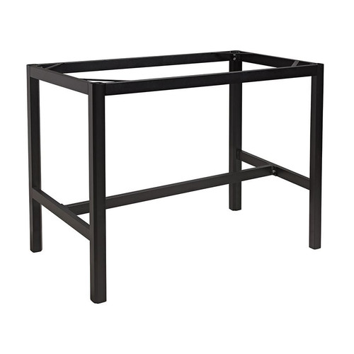 Troy Rectangle Black Mid Height Table Base