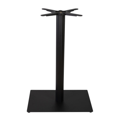 Moderno Base - Black Fluted Small Rect - Mid Height