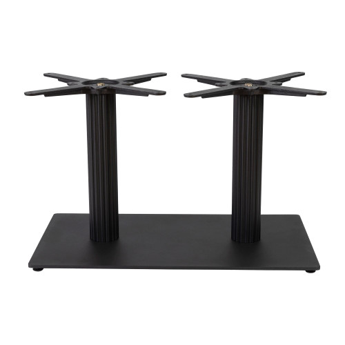 Moderno Base - Black Fluted Large Rect - Coffee