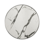 Parisian - White Marble - Chrome metal rim