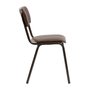 Tavo Stacking Side Chair - Ribbed Upholstered Seat Pad