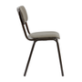 Tavo Stacking Side Chair - Ribbed Upholstered Seat Pad