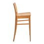 Oxley Bar Stool - Light Oak - Solid Seat