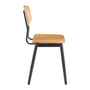 Skagen Side Chair - Oak Veneered Plywood - Frame Black Steel