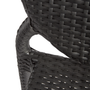 Molby Stacking Side Chair - Black Weave