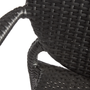 Molby Stacking Arm Chair - Black Weave