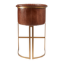 Zanuso Barstool - Genuine Pecan Brown Leather