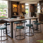 Wentworth 'Loop' Dining Table Black - Smoked