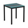 Extrema Vintage Teal 'Smooth' - Black Dining Table - 79x79cm