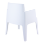 Box Stacking Arm Chair - White