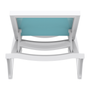 Pacific Sun Lounger - White/Turquoise