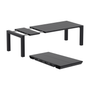 Vegas 100x180/220cm Extendible Table Medium - Black