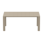 Vegas 100x180/220cm Extendible Table Medium - Taupe