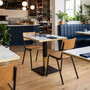 Tavo Stacking Side Chair - Wooden Seat Pad