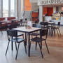 Tavo Stacking Side Chair - Wooden Seat Pad