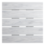EKO Square Mid Height Troy Table - Whitewash