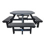 Malvern Fully Recycled Picnic Bench - 8 Seater Round
