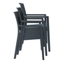 Ibiza Recycled Arm Chair - Dark Grey