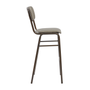 Tavo Stacking Bar Stool - Ribbed Upholstered Seat Pad