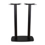Moderno Base - Black Fluted Large Rect with Radius Edges - Poseur