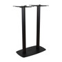 Moderno Base - Black Fluted Large Rect with Radius Edges - Poseur