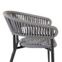 Billy Stacking Rope Armchair - Dark Grey