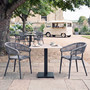 Billy Stacking Rope Armchair - Dark Grey