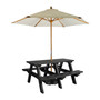 EKO - A-Frame Picnic Table - 1.5m - Black