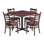 Sheldon 4 Seater Brown & Ash Dining Set