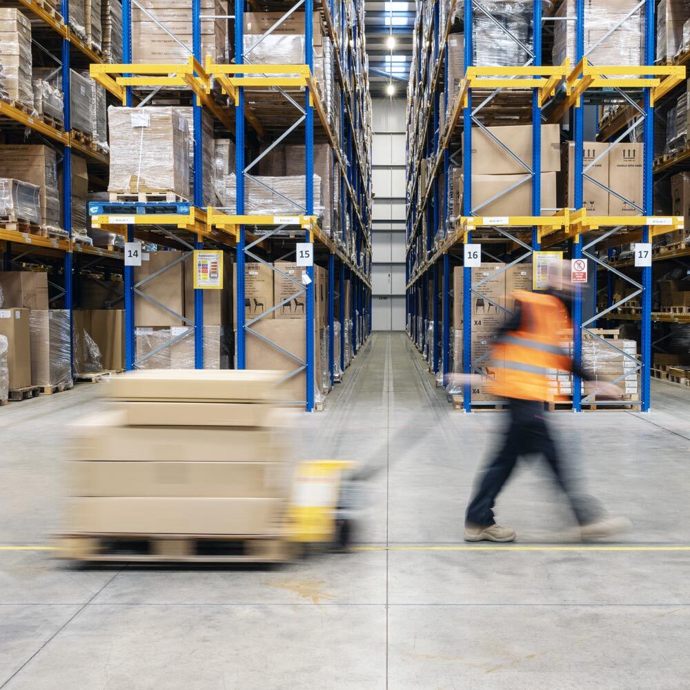 Our purpose-built warehouse holds a wide range of stylish contract-grade furniture for quick delivery.