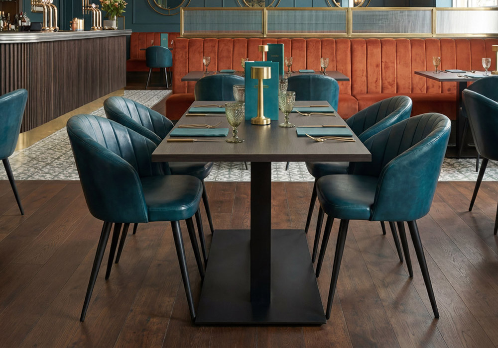 Brooklyn Commercial Leather Chairs and Stools