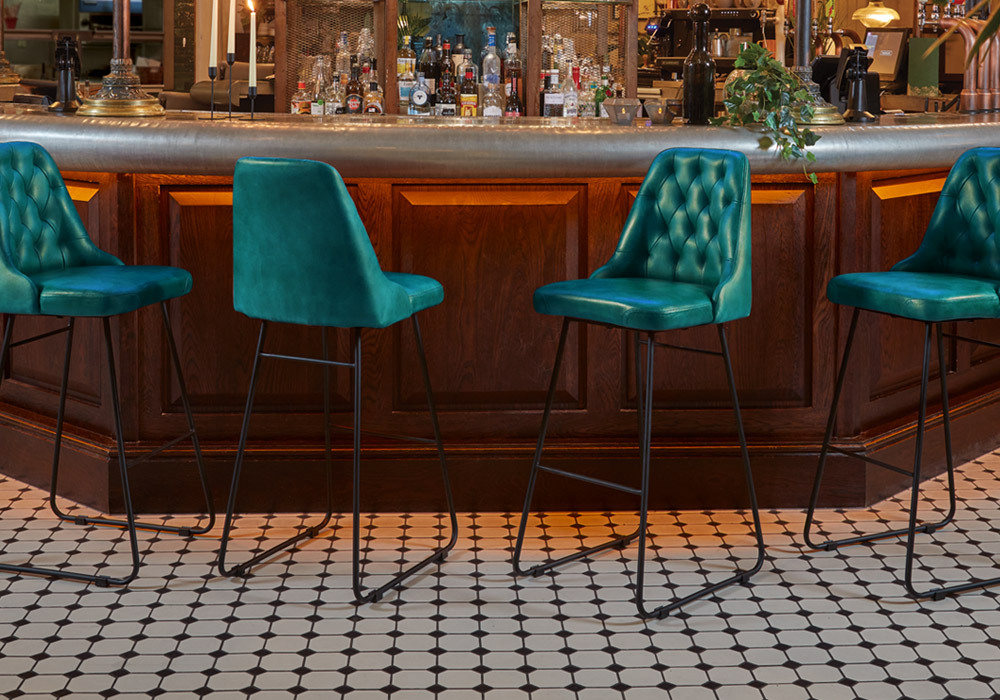 Lucero Commercial Genuine Leather Chairs and Stools